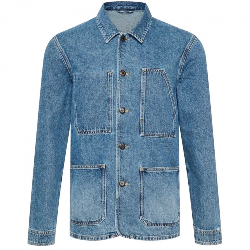 Men's Denim Jacket-Long