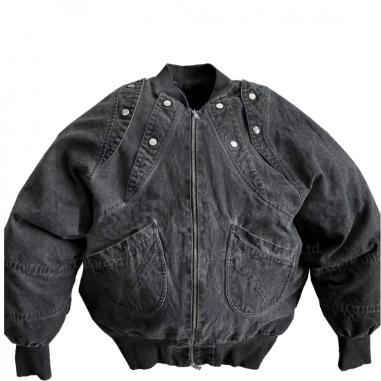 Men's Denim Jacket-Long