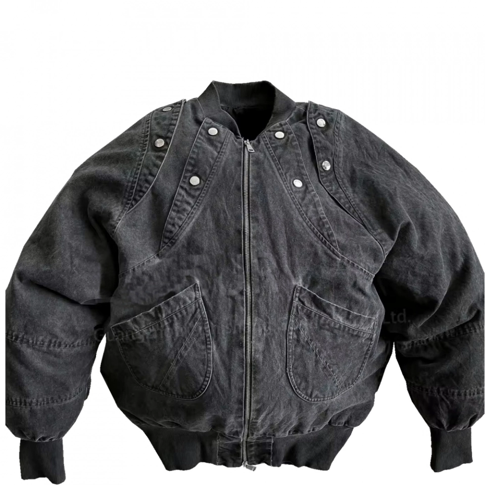 Men's Denim Jacket-Long