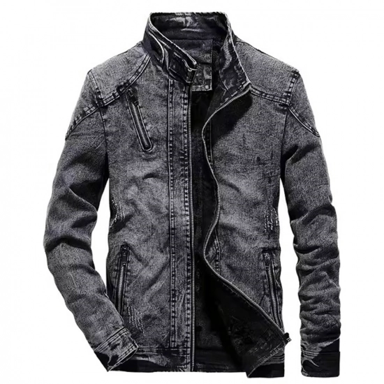 Men's Denim Jacket-Long