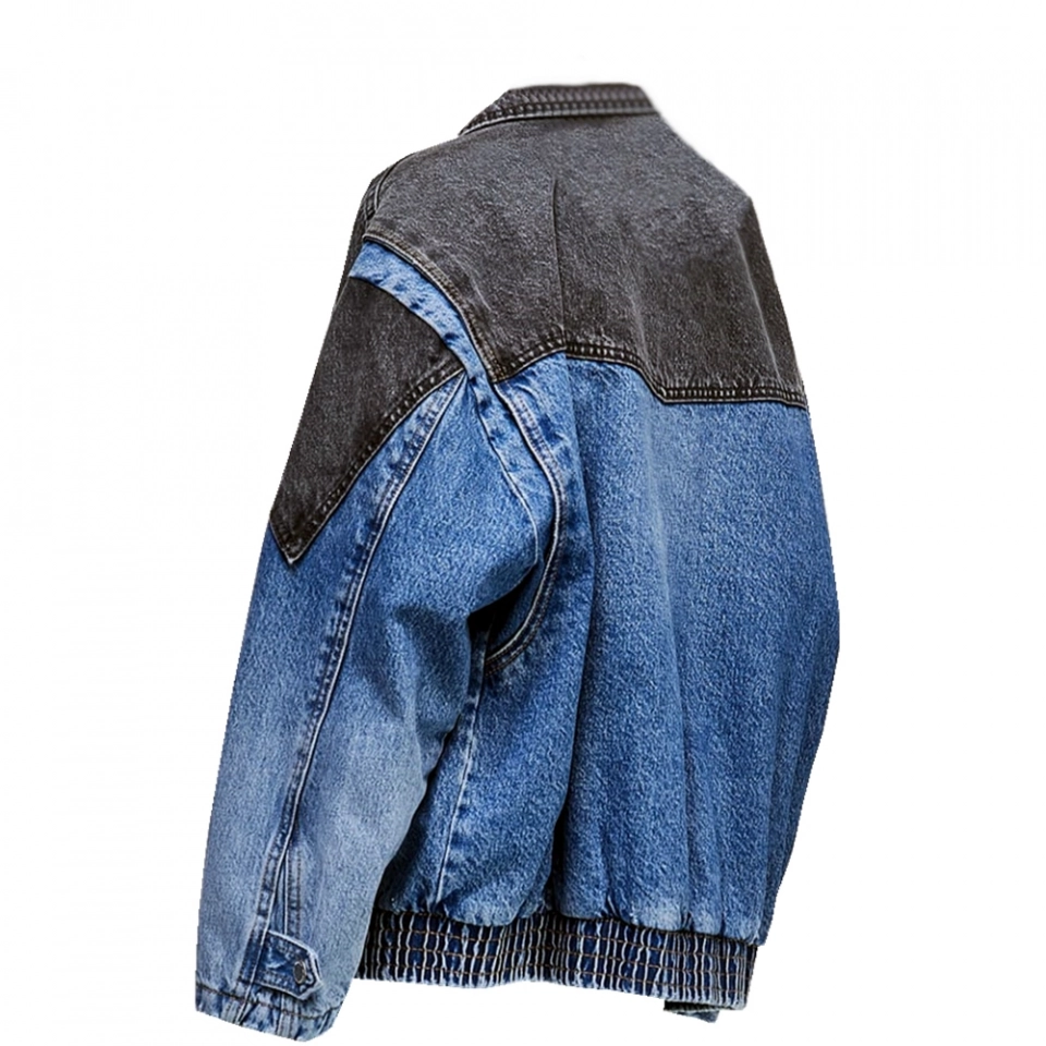 Men's Denim Jacket-Patchwork jacket (3)