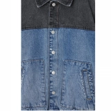 Men's Denim Jacket-Patchwork jacket (4)