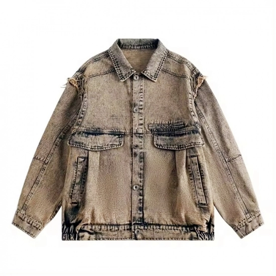 Men's Denim Jacket-pickling Men's Denim Jacket-pickling