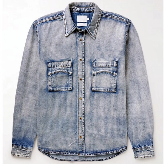 Men's Denim Jacket +pigment glue Men's Denim Jacket +pigment glue