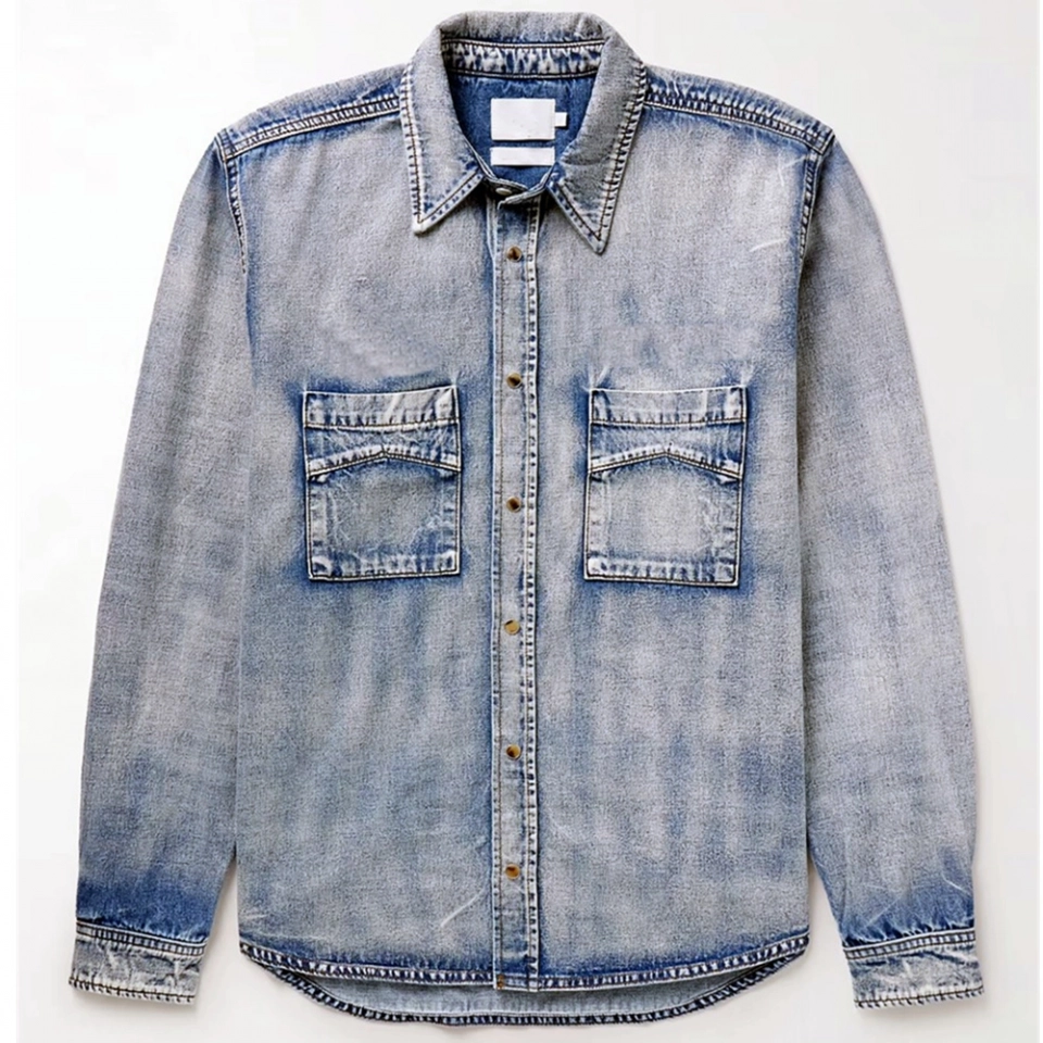 Men's Denim  Jacket +pigment glue