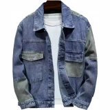 Men's Denim Jacket-Splice work (2)