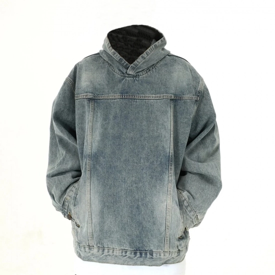 Men's denim shirt-Stretch denim