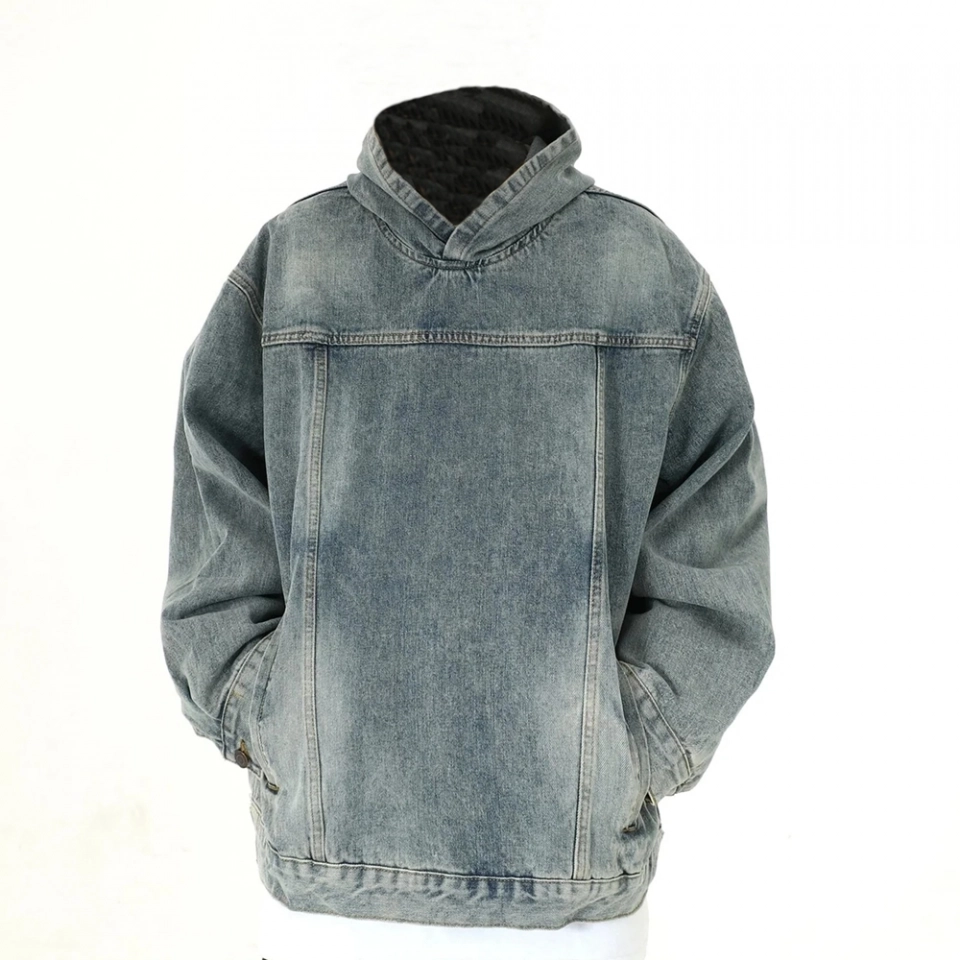Men's denim shirt-Stretch denim