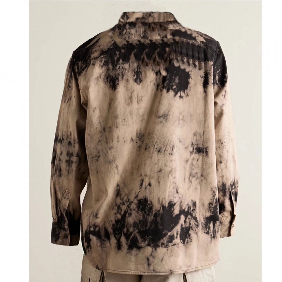 Men's Denim Shirt -tie-dye (2)