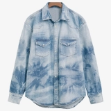 Men's denim shirt-Tie-dye (2)