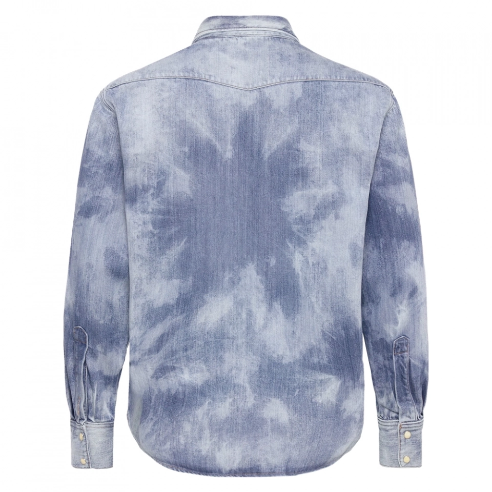 Men's denim shirt-Tie-dye (3)