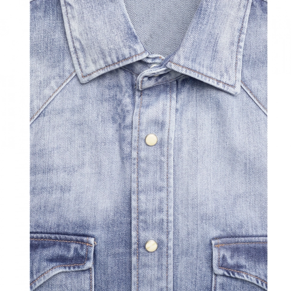 Men's denim shirt-Tie-dye (4)
