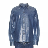 Men's denim shirt-Transparent offset printing (2)