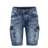 Men's denim short-Cargo short