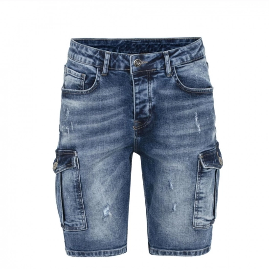 Men's denim short-Cargo short