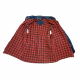Men's Denim Vest-Plaid hanging inside +Cargo (4)