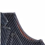 Men's Denim Vest-Yarn-dyed striped vest (3)