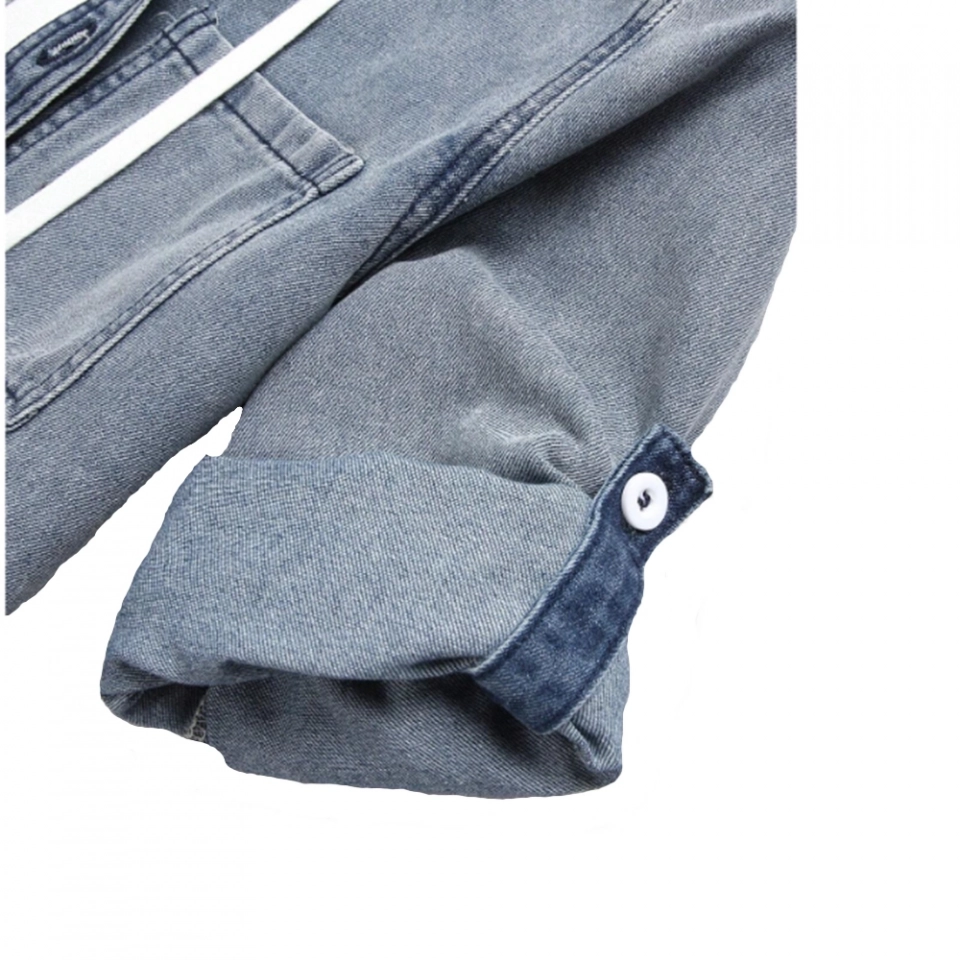 Men's Hooded shirt-Cotton denim (3)