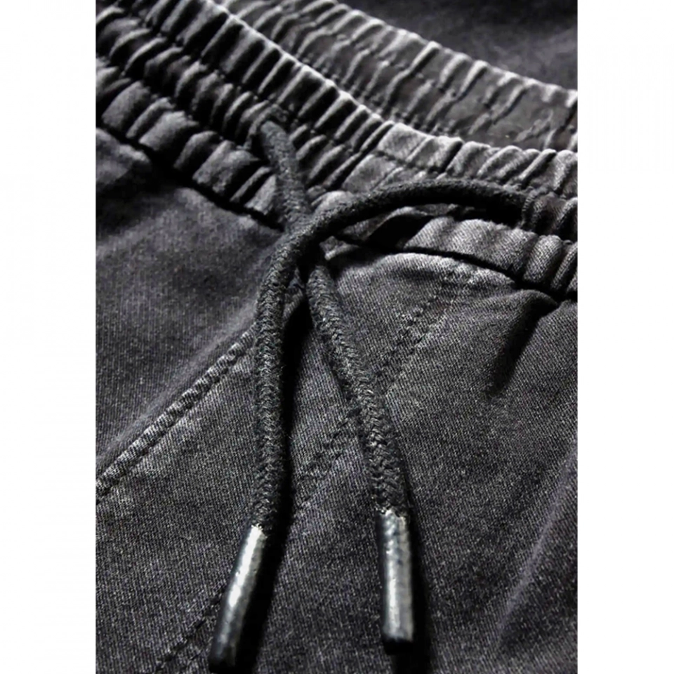 Men's Imitation knit denim shorts (4)