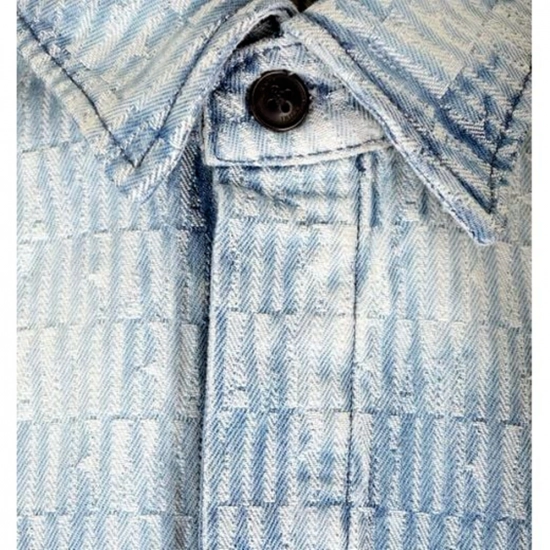 Men's Jacquard denim jacket