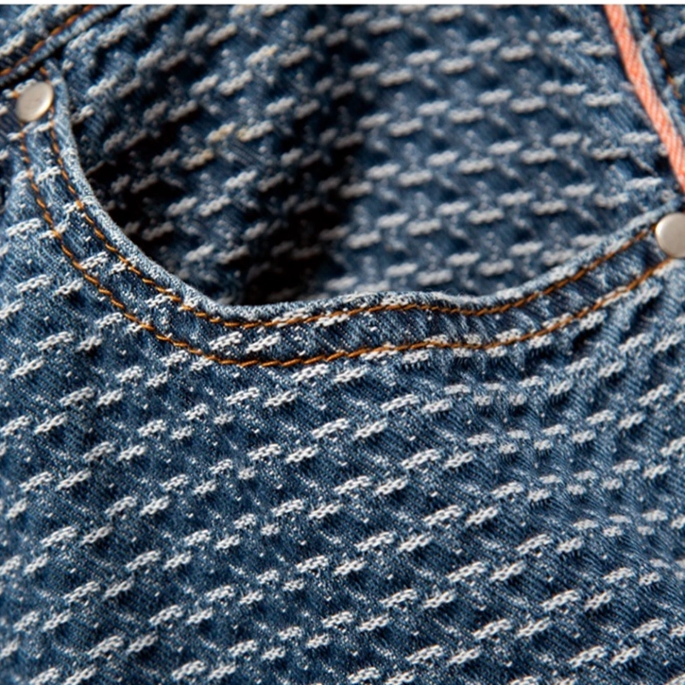 Men's Jacquard denim Jeans (3)