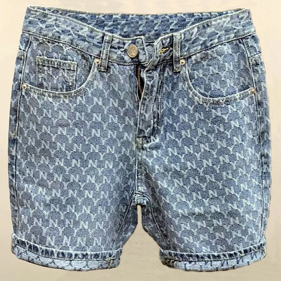 Men's Jacquard denim shorts