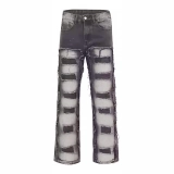 Men's Jeans Denim Jeans-Loose edge with many pieces