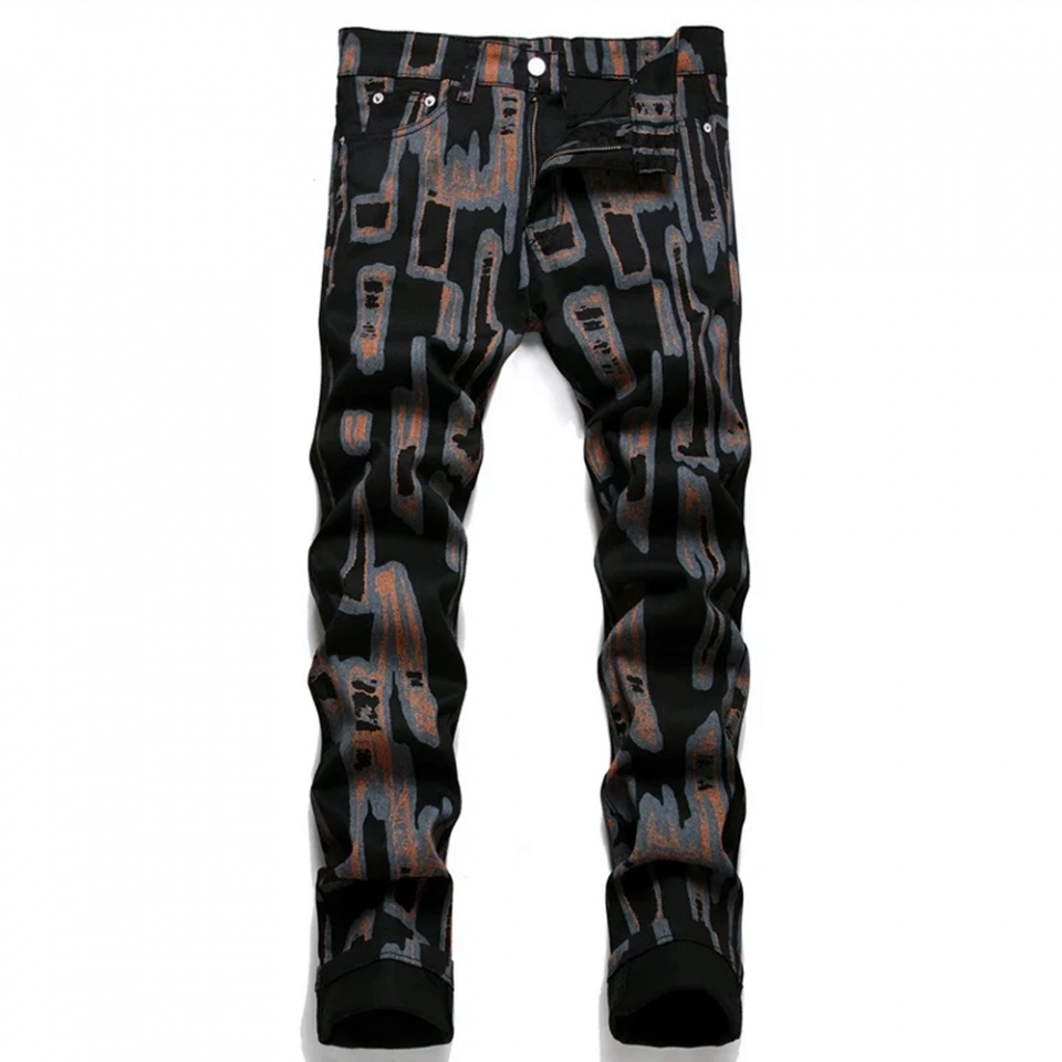 Men's Jeans Digital printing Twill  Pants