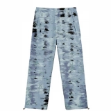 Men's Jeans Digital printing Twill  Pants (2)