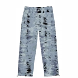 Men's Jeans Digital printing Twill  Pants (4)