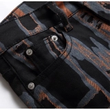 Men's Jeans Digital printing Twill  Pants (6)