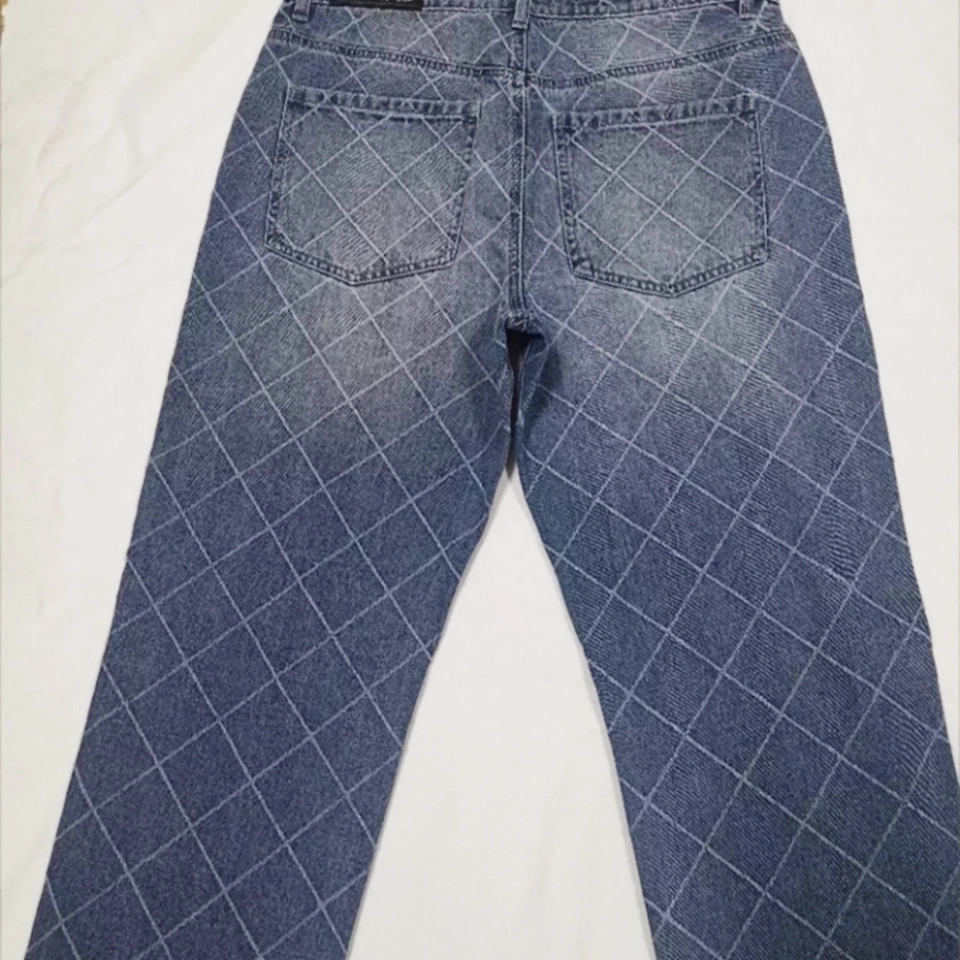 Men's Jeans  Jacquard Denim Jeans (2)