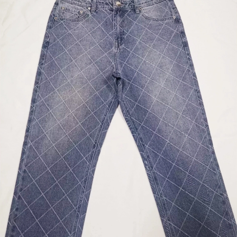 Men's Jeans  Jacquard Denim Jeans (3)