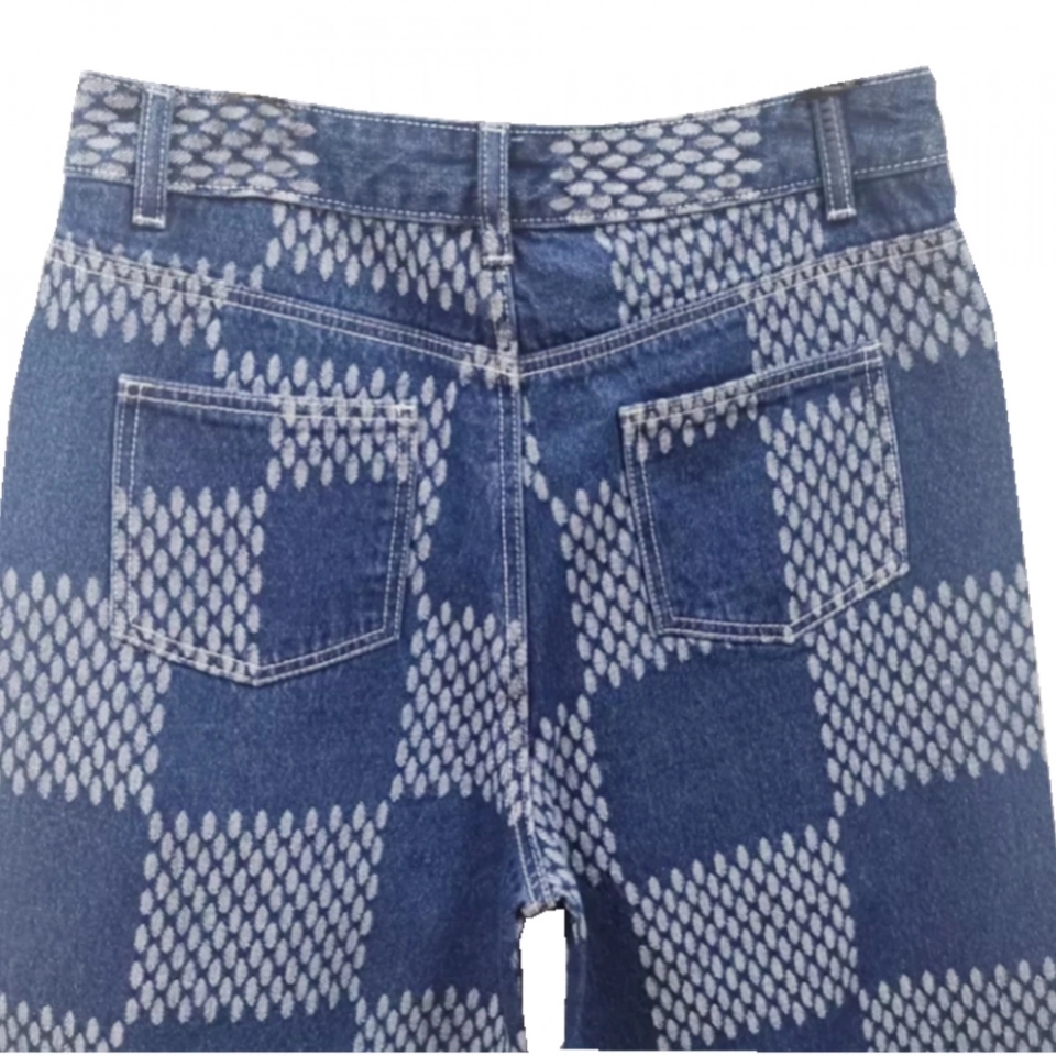 Men's Jeans  Jacquard Denim Jeans (3)