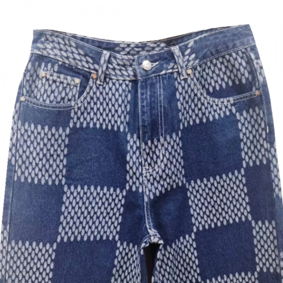 Men's Jeans  Jacquard Denim Jeans (4)