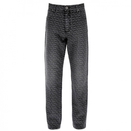 Men's Jeans Jacquard Denim Jeans