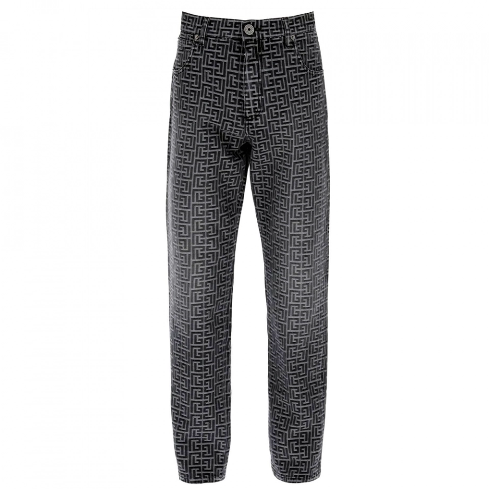 Men's Jeans Jacquard Denim Jeans