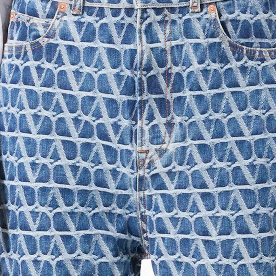Men's Jeans  Jacquard Denim Jeans (3)