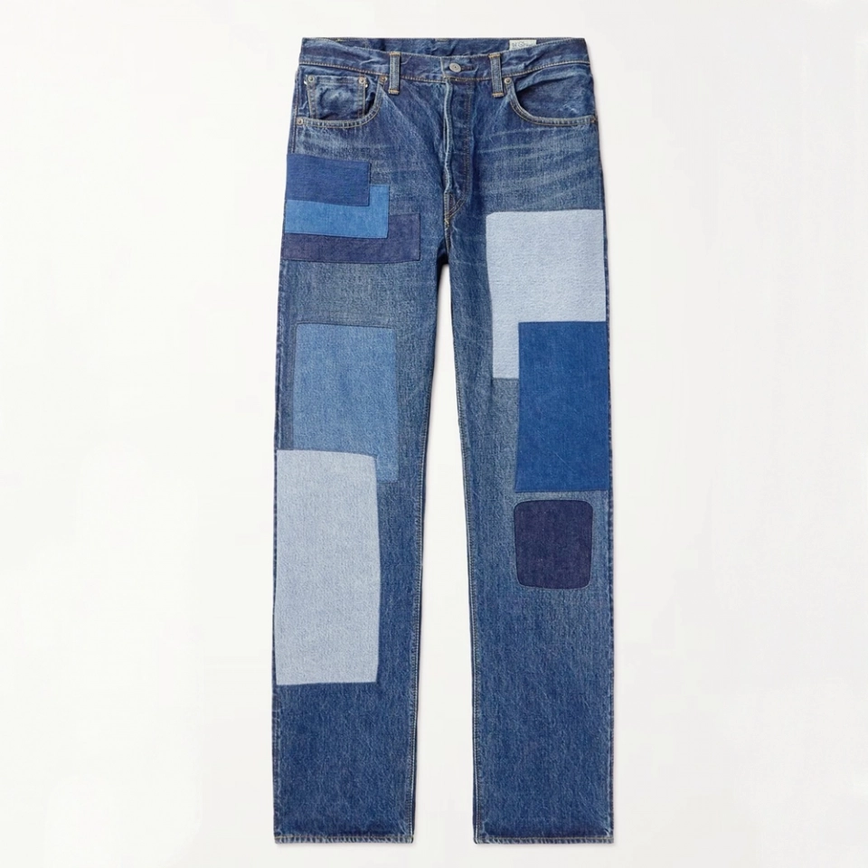 Men's Jeans -Laser engraving