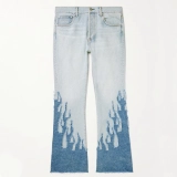 Men's Jeans -Laser engraving
