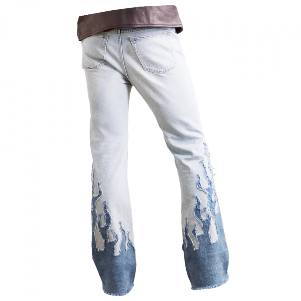 Men's Jeans -Laser engraving (2)