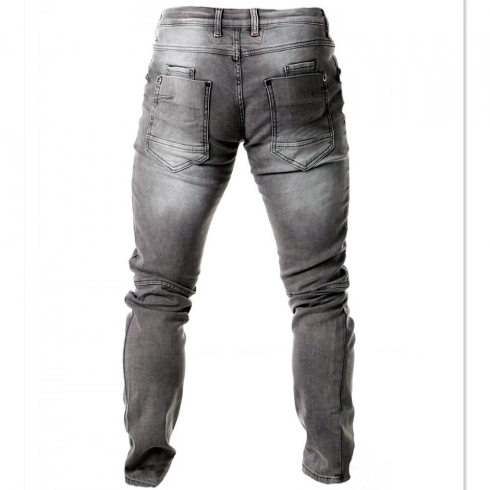 Men's Jeans -Multi-lapel seam stretch denim (2)
