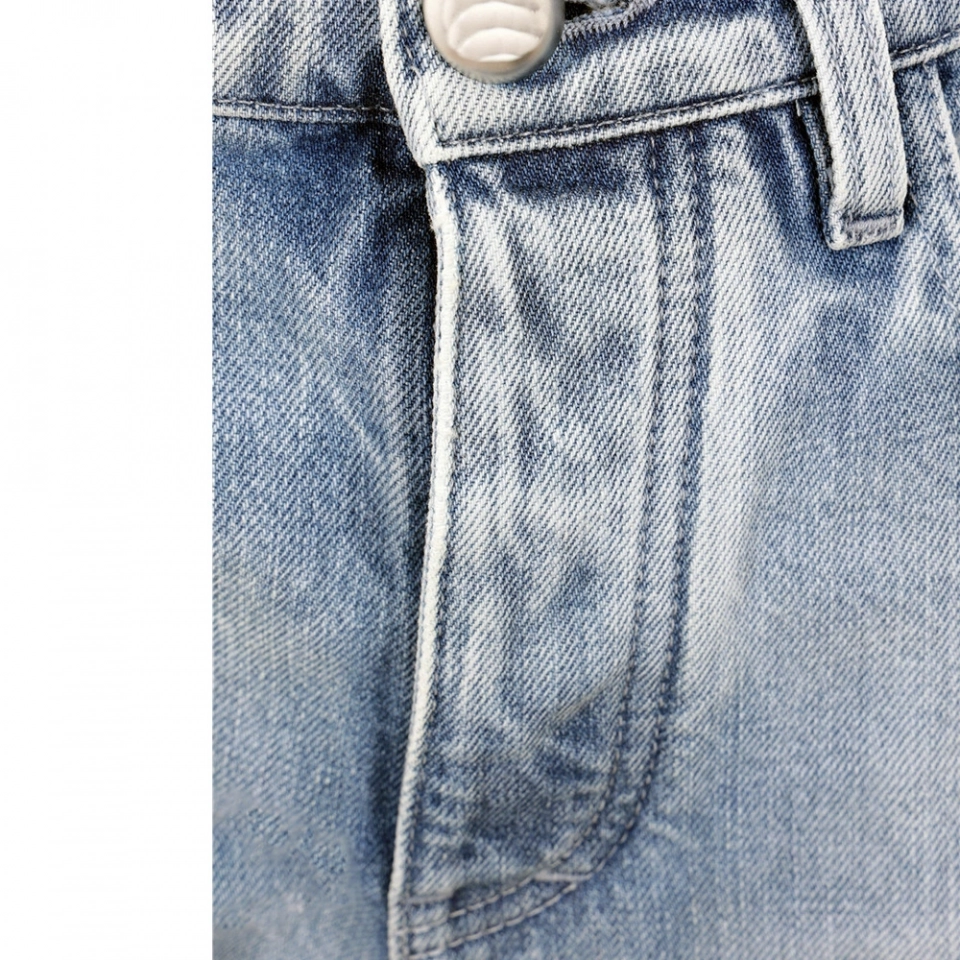 Men's Jeans-Pleats - flaps Long Jeans (4)