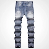 Men's Jeans-Pleats - flaps Long  Pants (2)