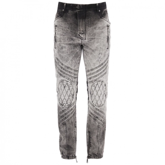 Men's Jeans-Pleats - flaps Long  Pants