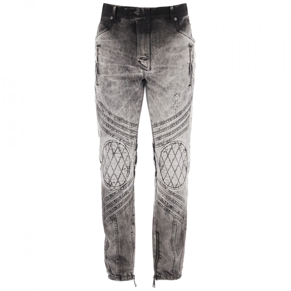 Men's Jeans-Pleats - flaps Long  Pants