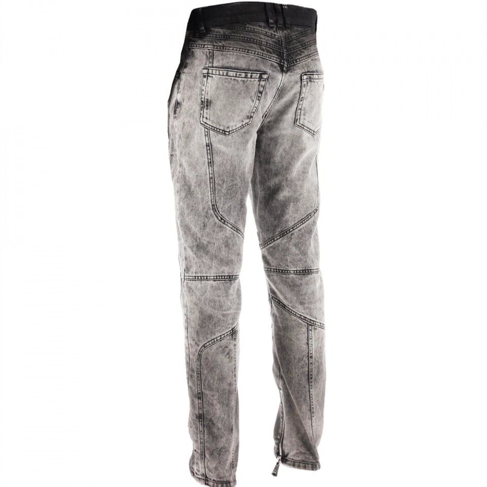 Men's Jeans-Pleats - flaps Long  Pants (2)