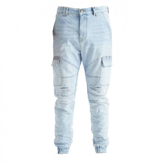 Men's Jeans Stretch Cargo Denim Jeans