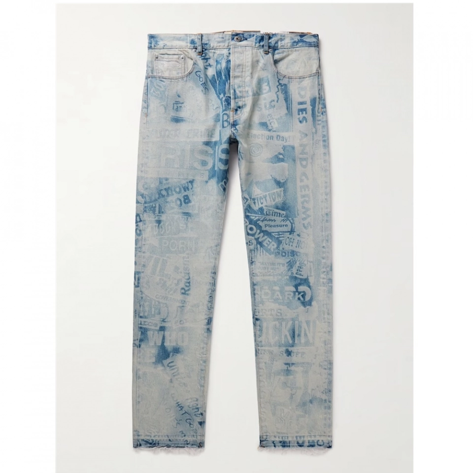 Men's Jeans Tie-dye pickling Jeans