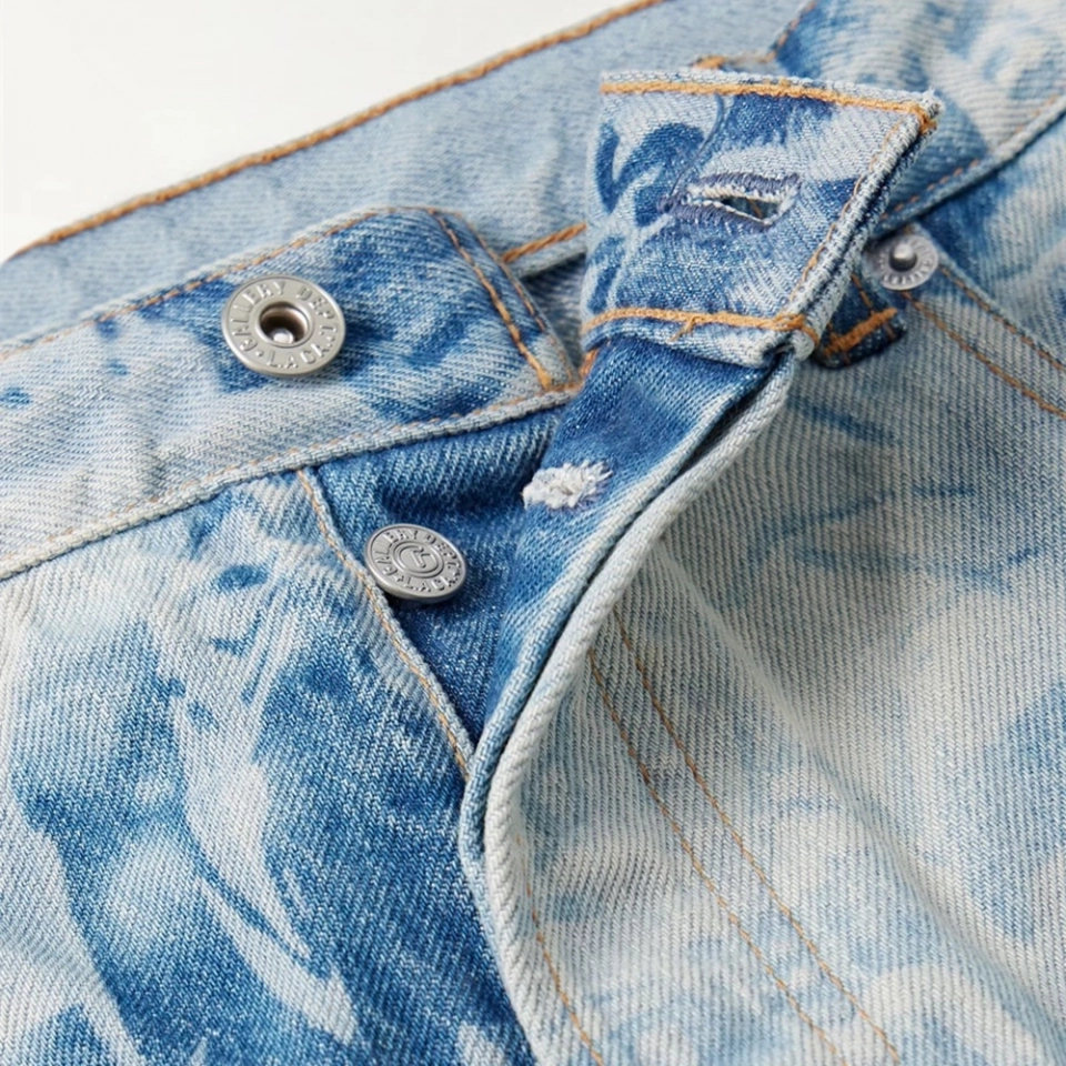 Men's Jeans Tie-dye pickling Jeans (2)